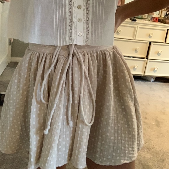 Free People Pants - Free people polka dot mini skort